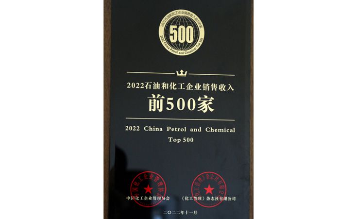 2022年石油和化工企業(yè)銷(xiāo)售收入前500家
